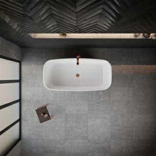 Cada freestanding Vayer Volans compozit mineral EverHard 151x72xH54 cm fara preaplin