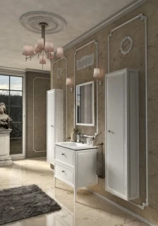 Coloana mobilier Oristo MonteBianco cu o usa 40x20xH155 cm