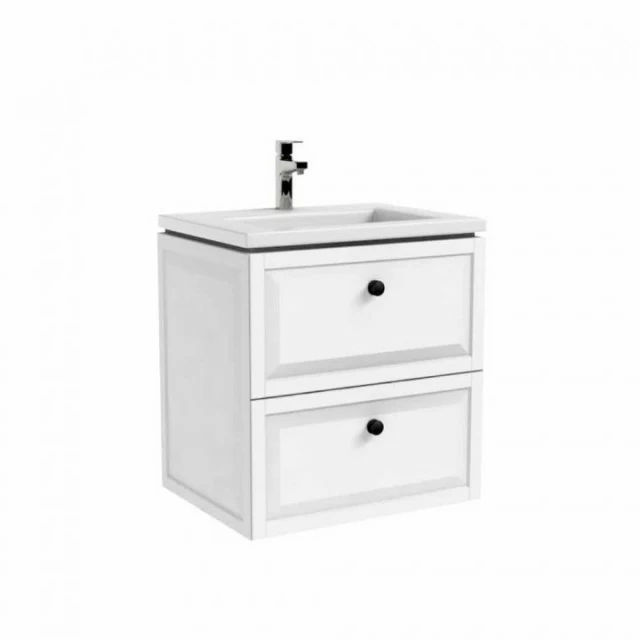 Set mobilier Oristo MonteBianco cu lavoar marmura Amelia 60x46 cm