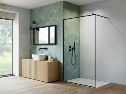 Cabina dus Walk-In Radaway Nes Black II Frame, 80xH200 cm