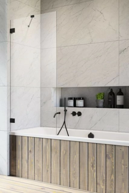 Paravan cada Radaway Essenza Pro Black PNJ, 70xH150 cm