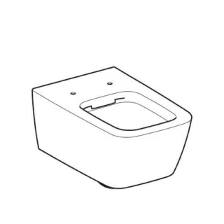 Vas WC Geberit iCon Square Rimless 54x35 cm, montaj suspendat