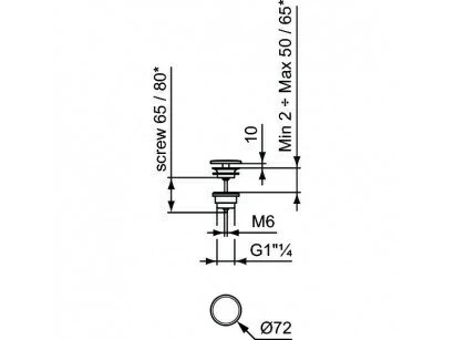 Ventil cu capac ceramic Ideal Standard Ipalyss, bej