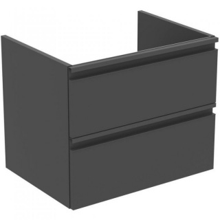 Baza lavoar Ideal Standard Tesi 60 x 44 cm, doua sertare, negru mat bagno.ro imagine noua