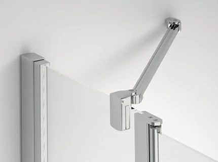 Cabina dus semirotunda Sanswiss Solino SOR 100x100xH200 cm, usi batante 