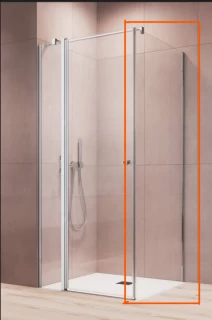 Perete lateral cabina dus Radaway Eos II KDJ, 80xH195 cm