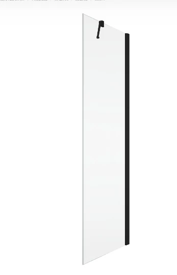 Cabina dus Walk-In SanSwiss Solino SOLT1, 120xH198,4 cm profil negru, sticla Lines