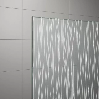 Cabina dus Walk-In SanSwiss Solino SOLT1, 90xH198,4 cm profil negru, sticla Lines