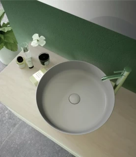 Lavoar Rak Ceramics Feeling rotund Ø 42 cm alb mat
