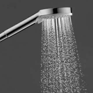 Para de dus Hansgrohe Vernis Blend Vario 2 tipuri de jet, crom