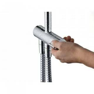 Set dus fix si mobil Hansgrohe Vernis Blend 1 jet, crom