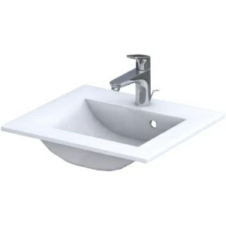 Set PROMO mobilier cu lavoar Oristo Silver 50x45xH55 cm alb lucios