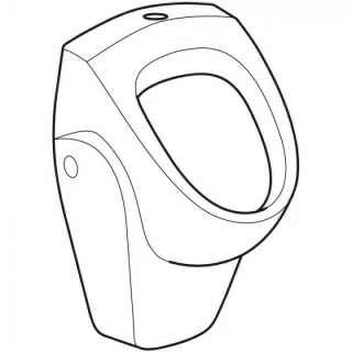 Pisoar Geberit Selnova 36x37xH610 mm alimentare superioara