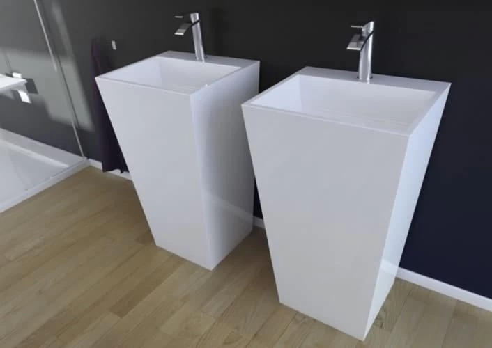 Lavoar freestanding Besco Vera 50x40xH85 culoare alb