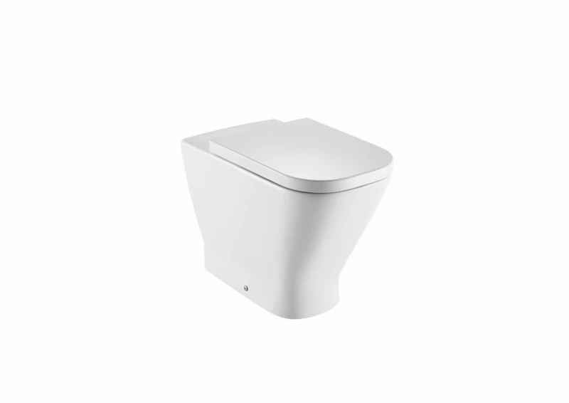 Vas Wc cu montaj pe pardoseala Roca The Gap cu dubla evacuare, lipit de perete