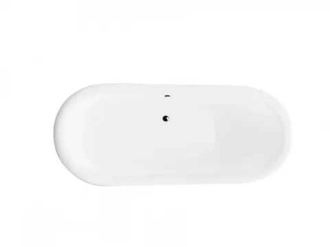 Cada de mijloc Besco Amelia 190 x 77 cm cu picioare culoare auriu