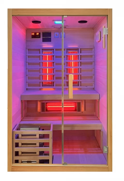 Sauna finlandeza mixta Sanotechnik Twincombi 2 persoane, 130x120xH200 cm