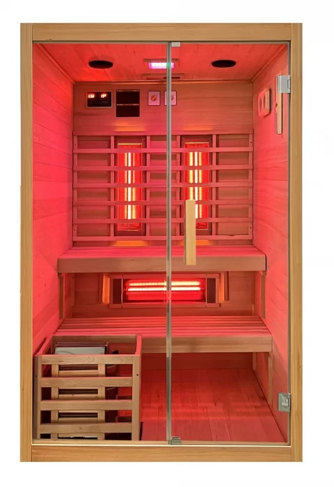 Sauna finlandeza mixta Sanotechnik Twincombi 2 persoane, 130x120xH200 cm
