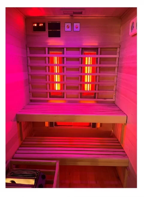 Sauna finlandeza mixta Sanotechnik Twincombi 2 persoane, 130x120xH200 cm
