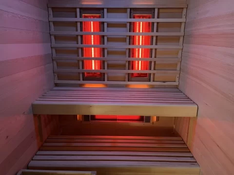 Sauna finlandeza mixta Sanotechnik Twincombi 2 persoane, 130x120xH200 cm