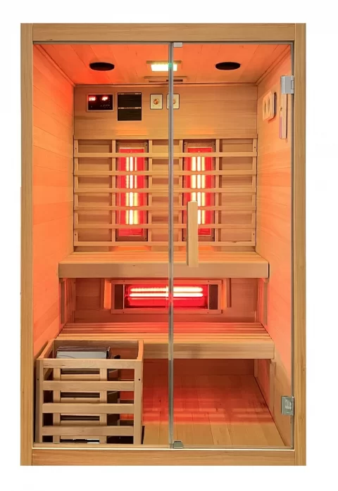 Sauna finlandeza mixta Sanotechnik Twincombi 2 persoane, 130x120xH200 cm