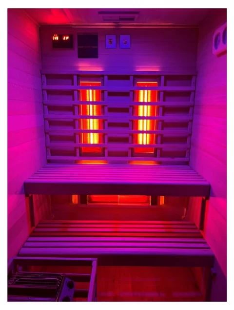 Sauna finlandeza mixta Sanotechnik Twincombi 2 persoane, 130x120xH200 cm