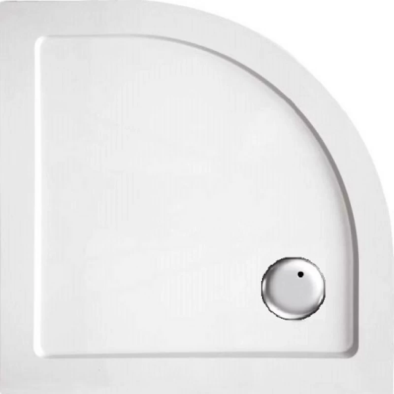 Cadita de dus semirotunda din SMC Sanotechnik, 90x90xH3,5 cm