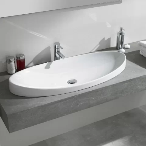 Lavoar incastrat Gala Klea alb 90x40 cm