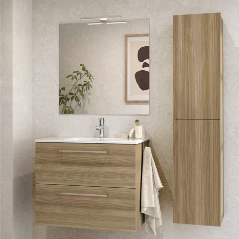 Dulap inalt suspendat Gala Daily 30x150 cm antracit lucios 2 usi