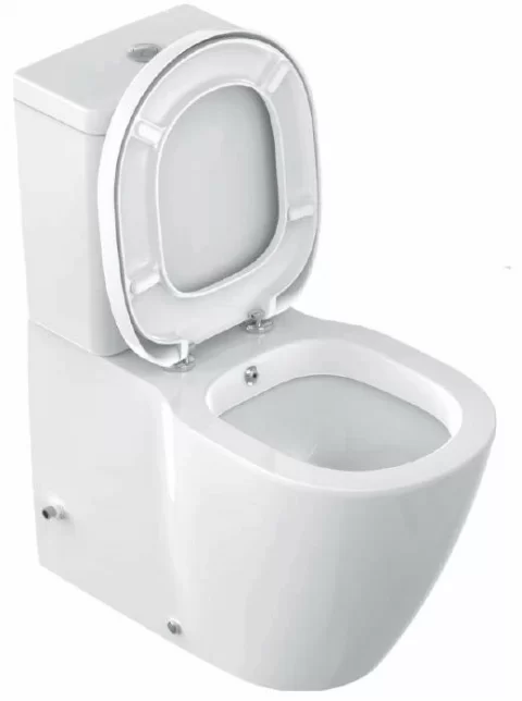 Set PROMO Vas WC cu functie de bideu Ideal Standard Connect 66x36 cm cu rezervor, capac inchidere lenta si baterie