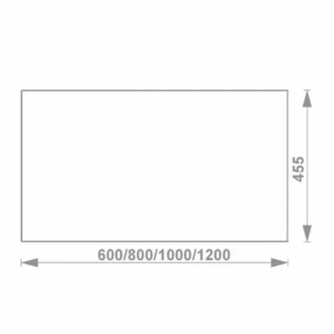 Blat mobilier Gala Shona 100x45.5 cm gri mat