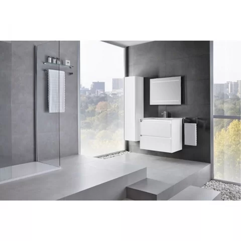 Dulap inalt suspendat Gala Klea 37x150 cm cm alb lucios