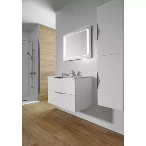 Dulap inalt suspendat Gala Agata 35x140 cm cm alb lucios