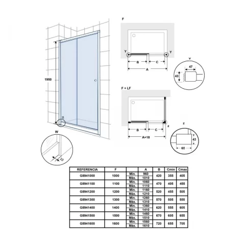 Usa de nisa culisanta Gala New Step 110x195 cm profil crom