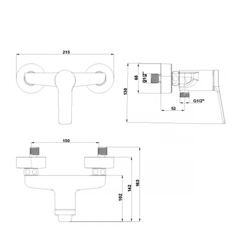 Baterie dus monocomanda Gala Gadea crom 