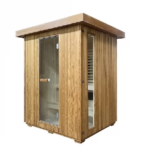 Sauna finlandeza mixta de exterior Sanotechnik Lahti 5-6 persoane 201,5x181,5x200,2cm