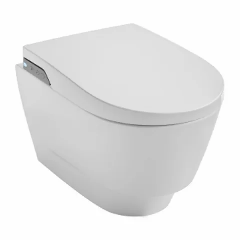 Vas WC suspendat cu functie bideu Gala Innova rimless 56x39 cm alb si capac softclose