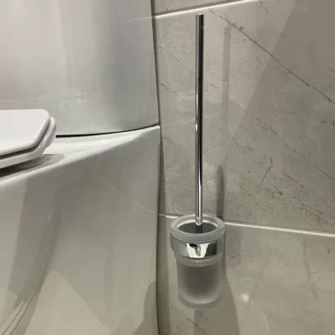 Perie WC cu suport Gala Pure crom