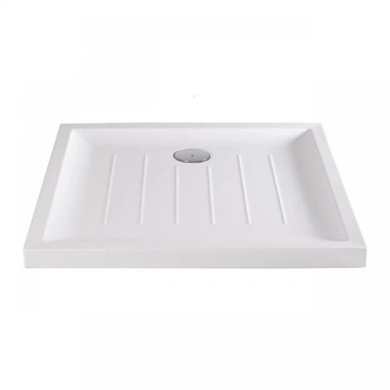 Cadita dus patrata Gala Vita acril 90x90 cm alb