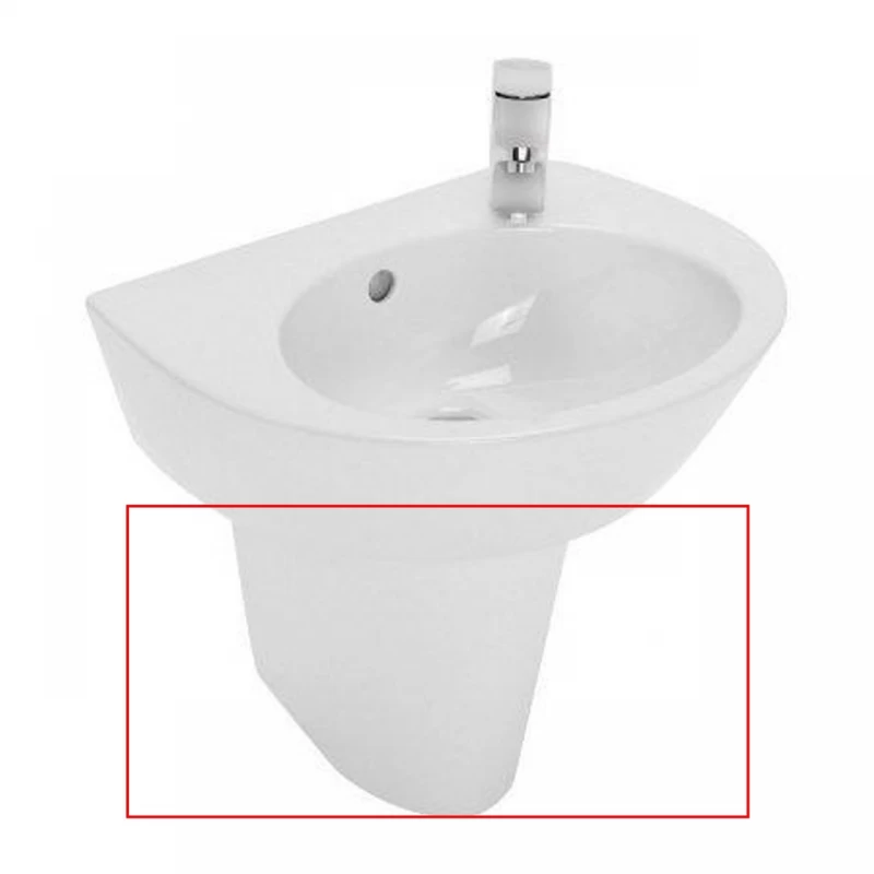 Semipicior pentru lavoar Gala Street alb dreapta