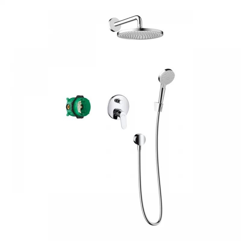 Sistem de dus incastrat Hansgrohe Crometta S crom lucios