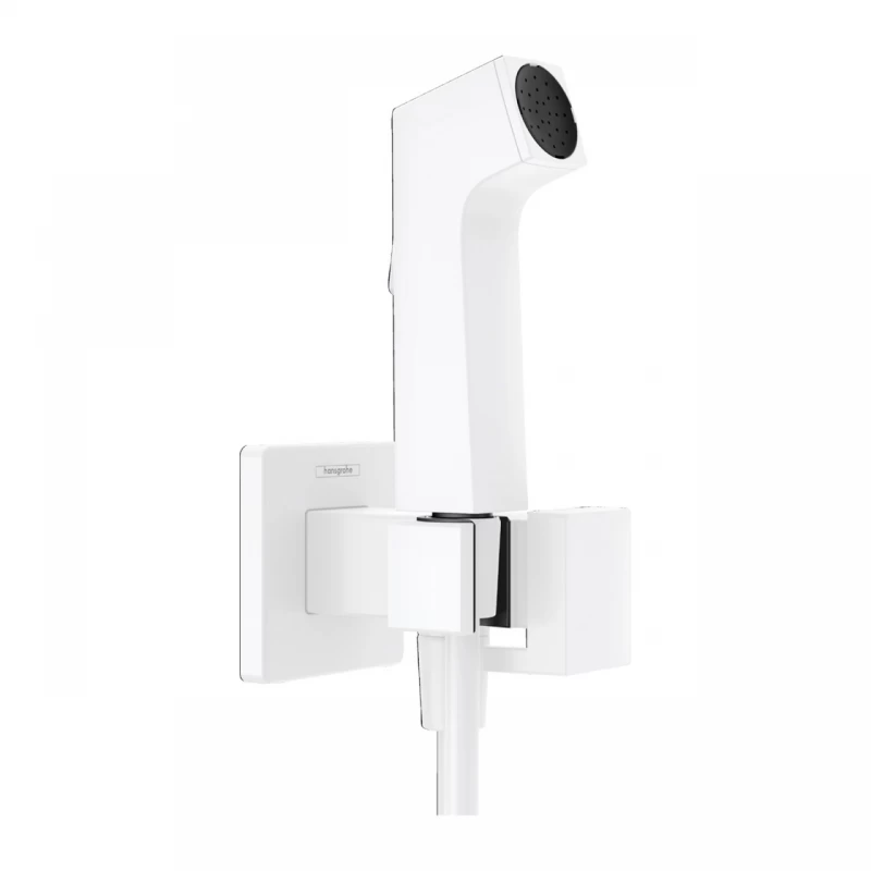 Sistem dus incastrat igiena intima Hansgrohe E EcoSmart alb mat