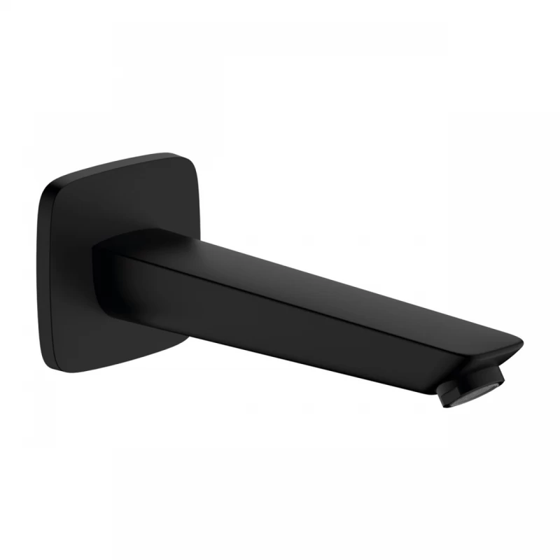 Pipa cada Hansgrohe Logis negru mat 19.5 cm