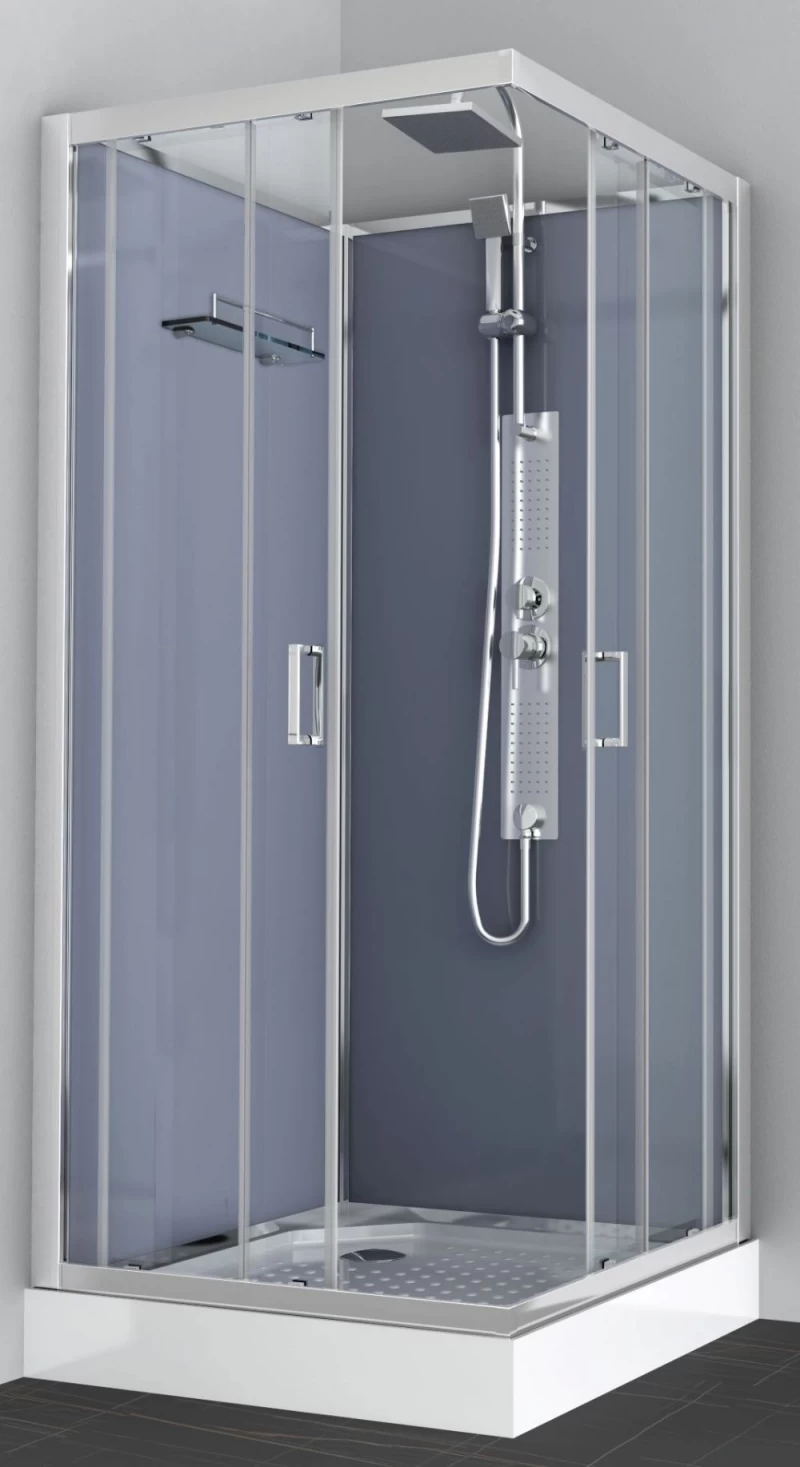 Cabina de dus patrata Sanotechnik cu hidromasaj 90x90xH225 cm