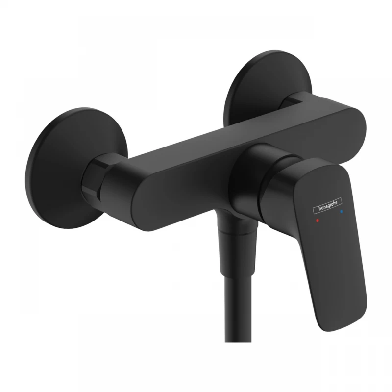 Baterie dus Hansgrohe Logis negru mat monocomanda