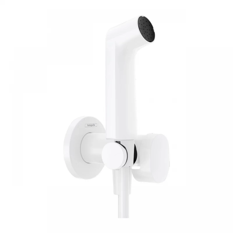 Sistem dus incastrat igiena intima Hansgrohe S EcoSmart alb mat