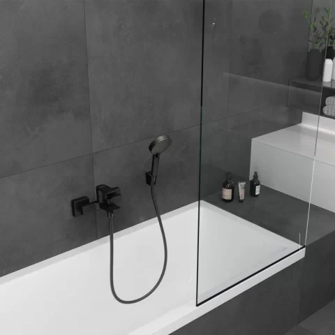 Suport para dus Hansgrohe Porter S negru mat