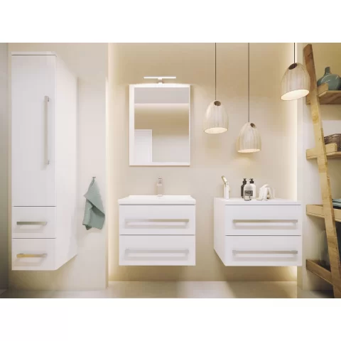 Dulap inalt suspendat Defra Granada 30.2x162.5 cm 1 usa si 2 sertare nuc rockford natur