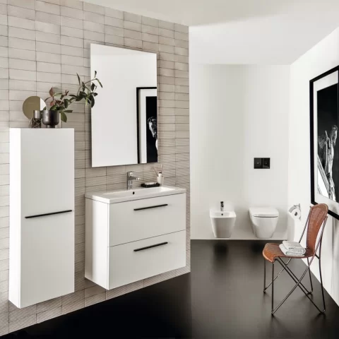 Dulap inalt suspendat Ideal Standard i.life S 40x120 cm alb mat 1 usa