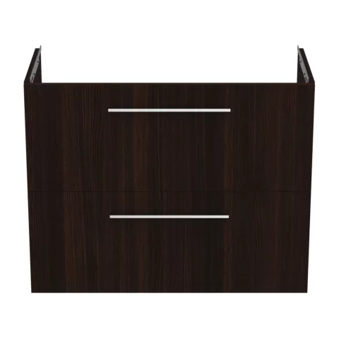 Baza lavoar suspendat Ideal Standard i.life S 2 sertare 80x37.5 cm stejar cafeniu
